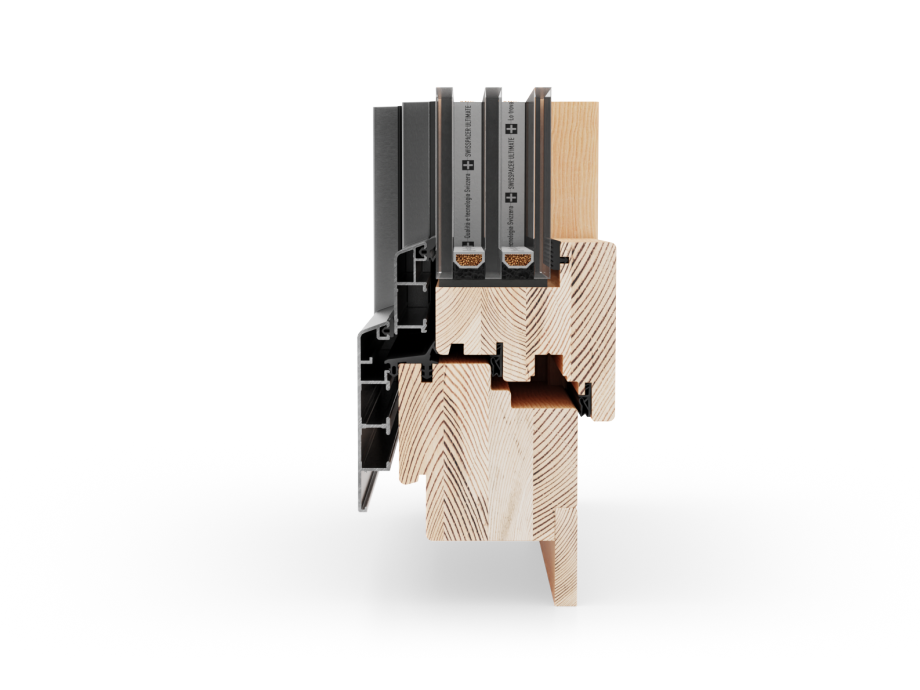 IV80 Alu Holz-Alu Fenster